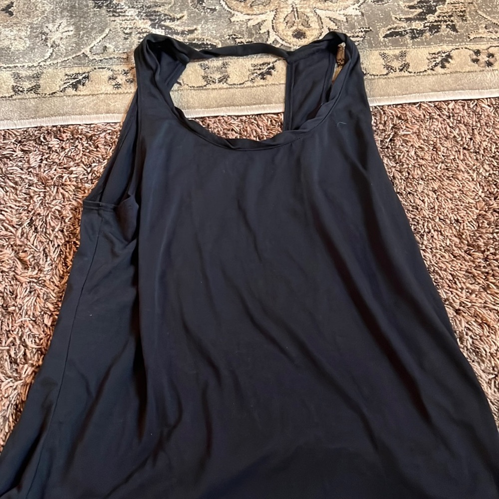 Black tank top